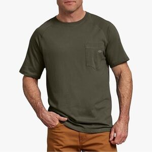 Dickies Men’s 3XL Moss Green Pullover Temp IQ Performance Cooling T Shirt NWT